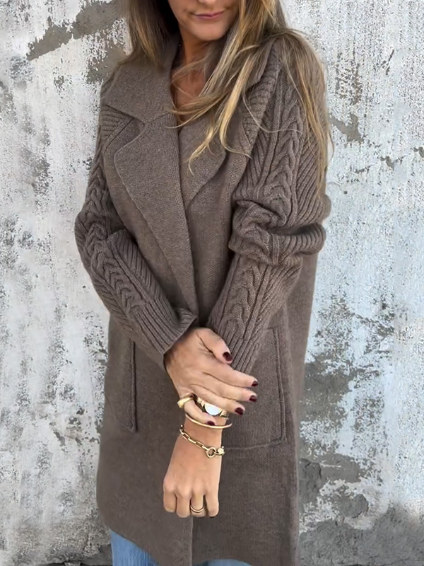 CLEARANCE🔥 Casual Ribbed Lapel Pocket Jacket