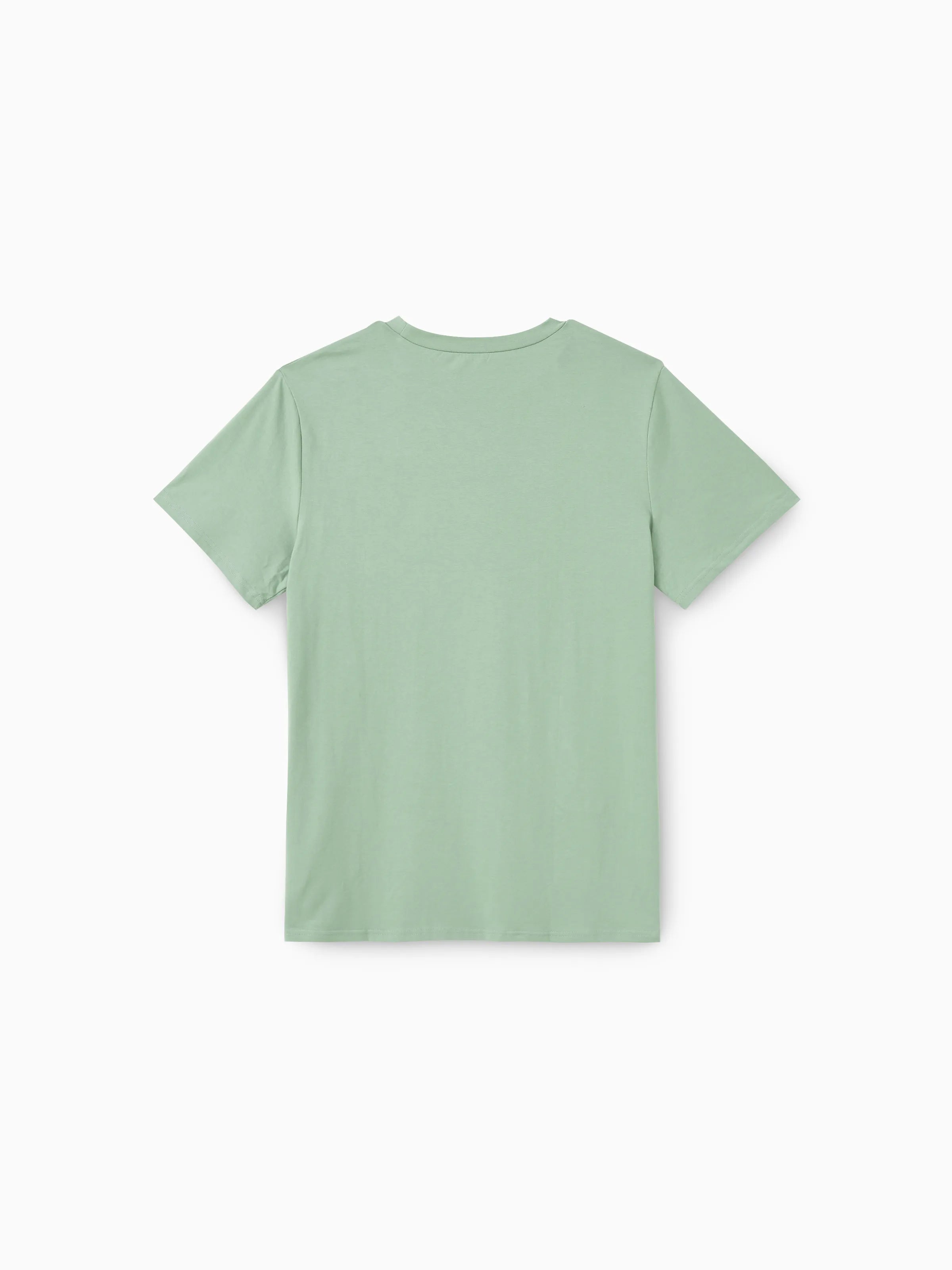 Elegant Broken Flower Matching Outfits for Family, Smocking Design, Medium Thickness Green