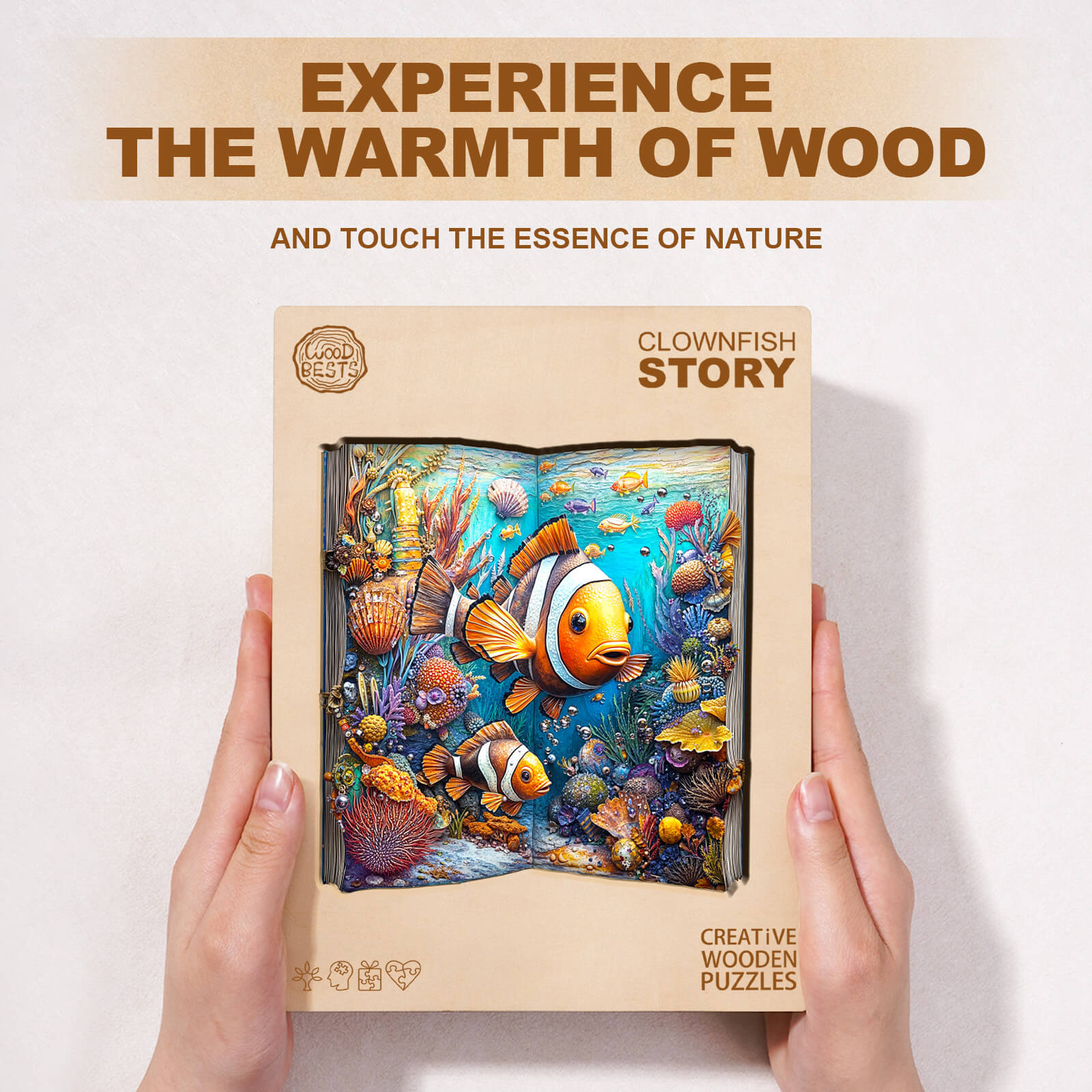 Clownfish Story Wooden Jigsaw Puzzle