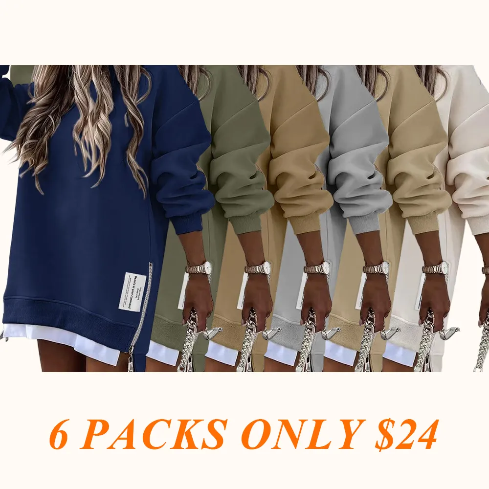 Womens Long Sleeve Pullover Sweatshirt