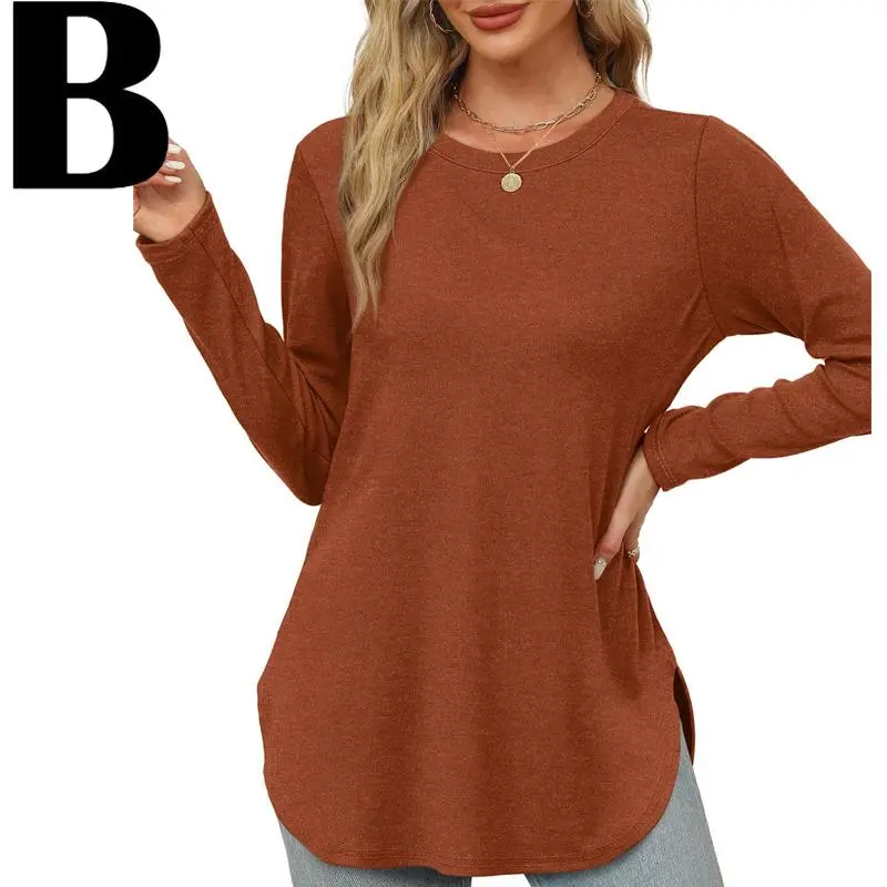 Womens Tunic Tops to Wear with Leggings Long Sleeve Thumb Hole Shirts