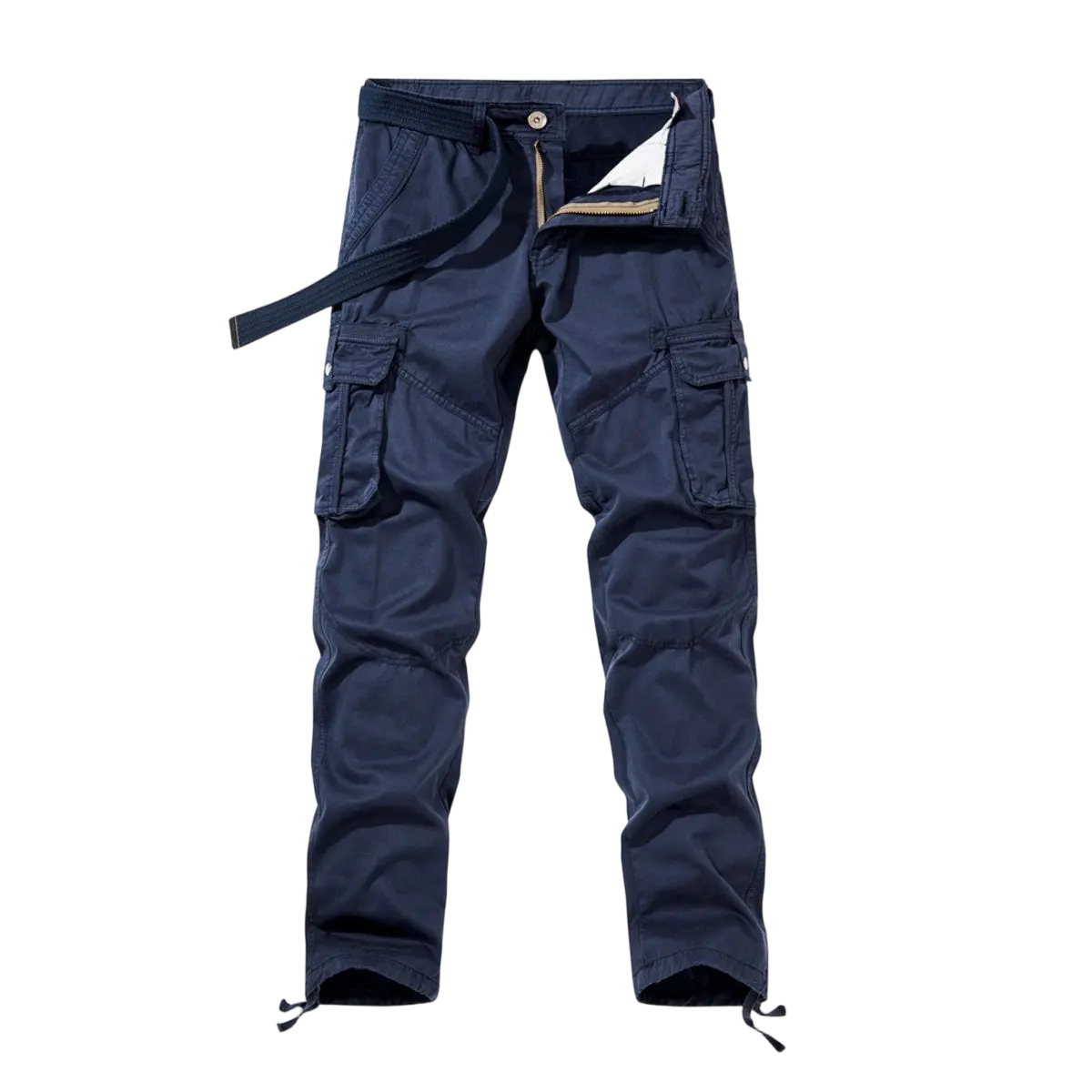 Workwear pants for spring and autumn, men's fashion trend pants, men's multi-pocket casual long pants