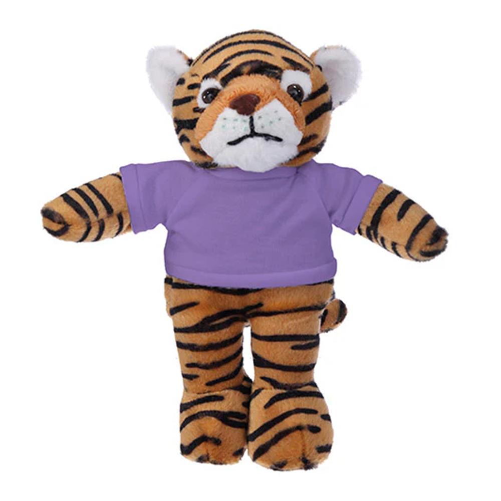 Soft Plush Tiger with Tee 8inch