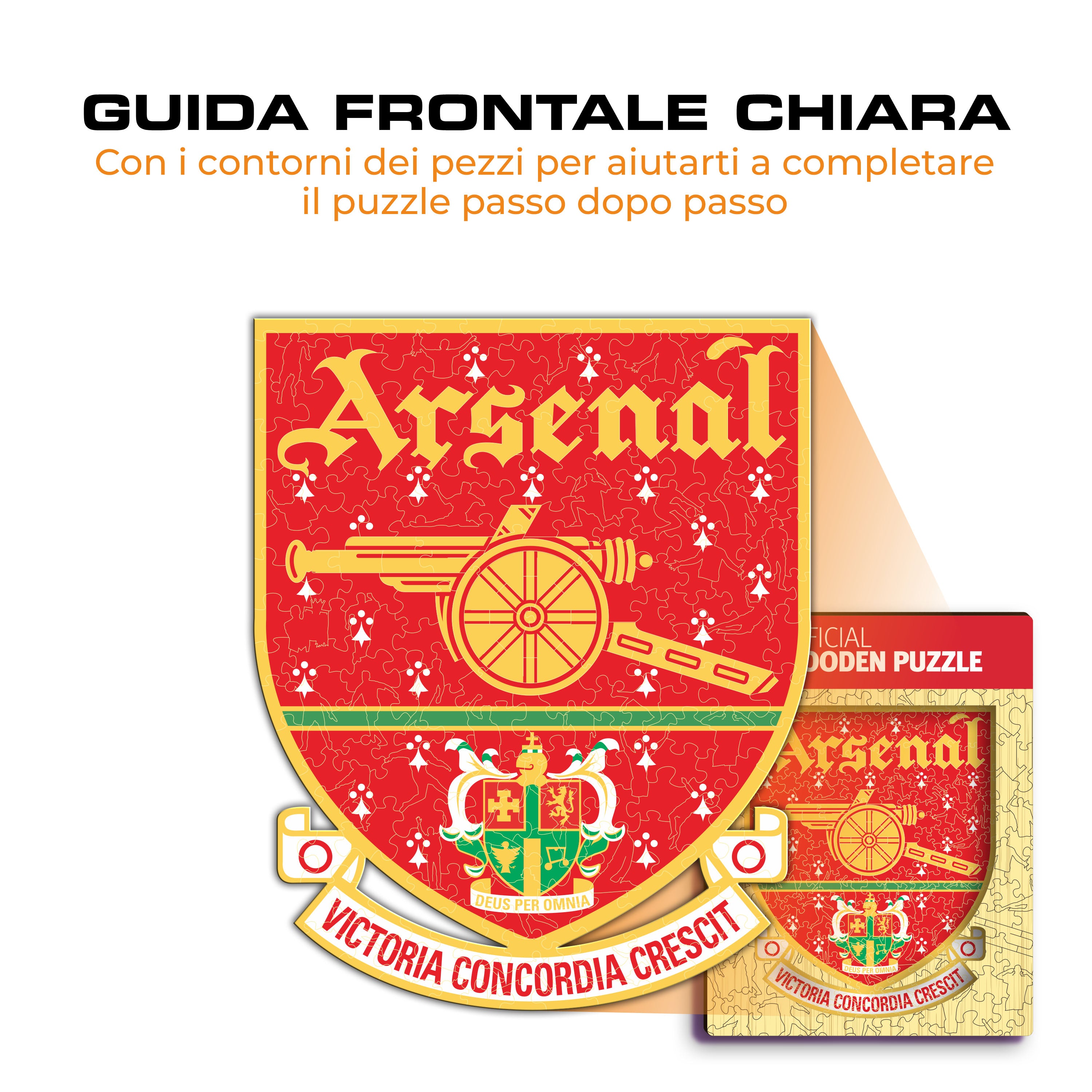 Arsenal FC® Retro Logo - Wooden Puzzle