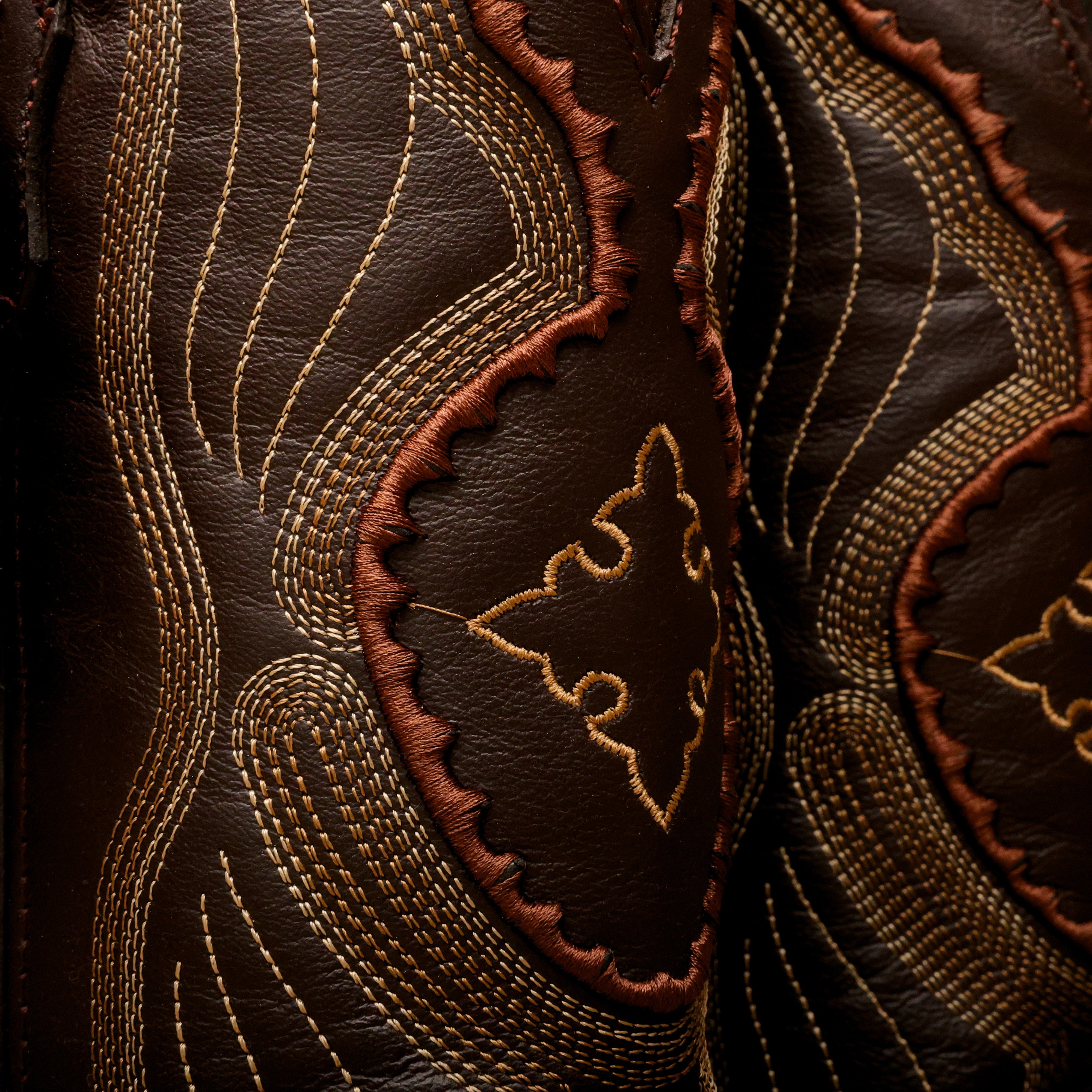 Honey Ostrich Leather Boots - Square Toe