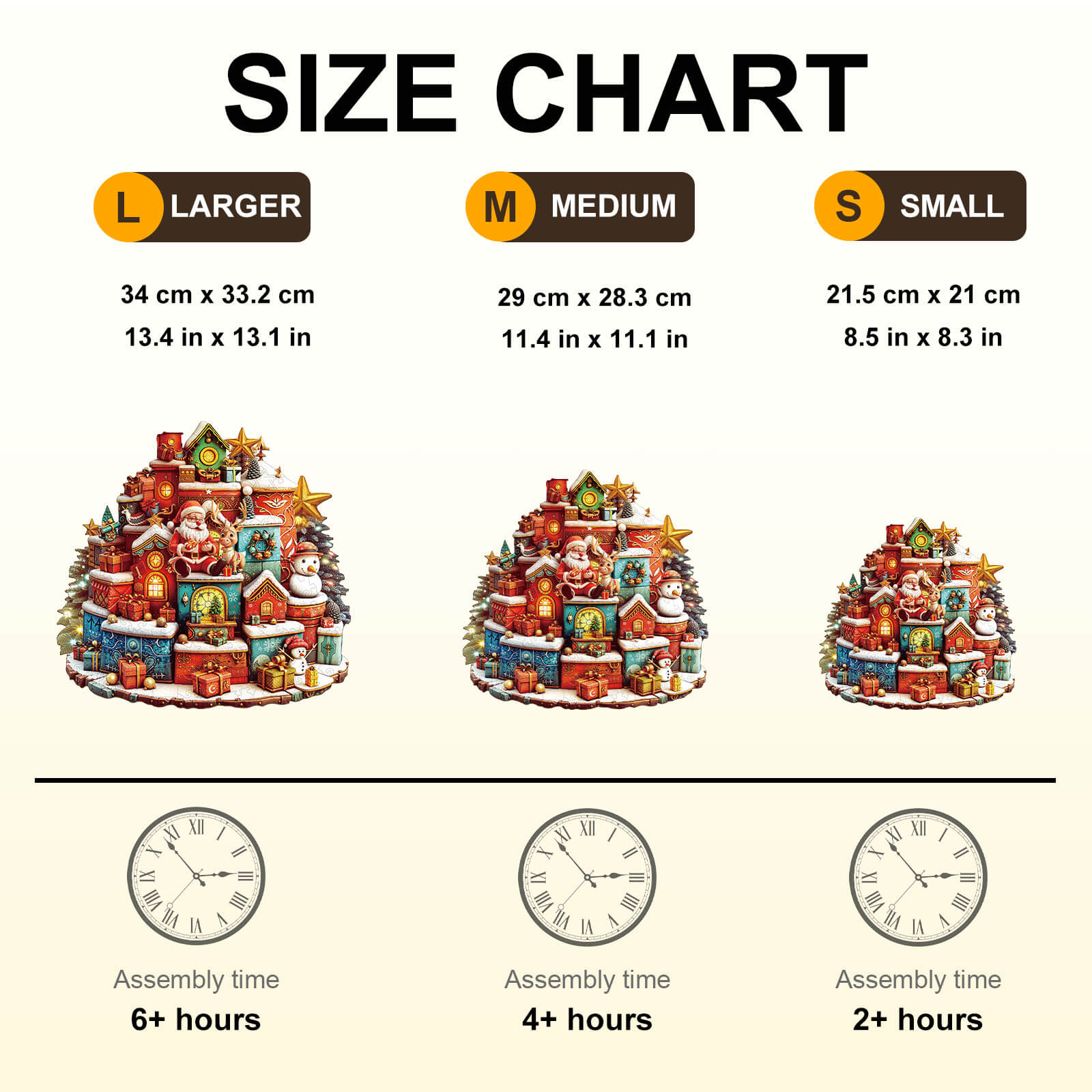 Christmas gift house Wooden Jigsaw Puzzle