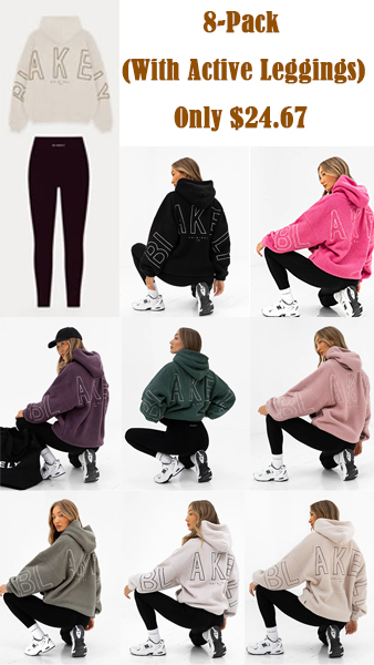 Women's Oversized Hoodie Active Leggings Set(Please leave your pants size when placing your order.)