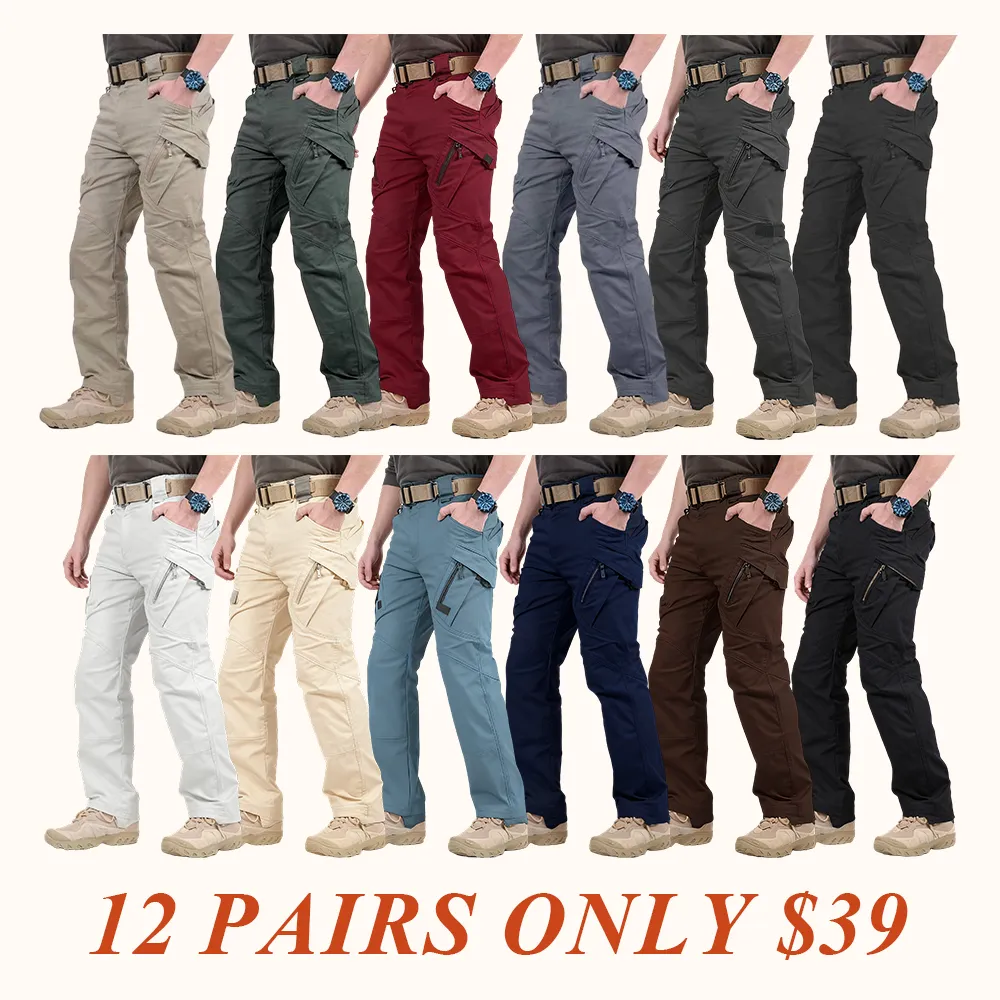 Men's Lightweight Casual Work Pants, Men's Tactical Mountaineering Pants