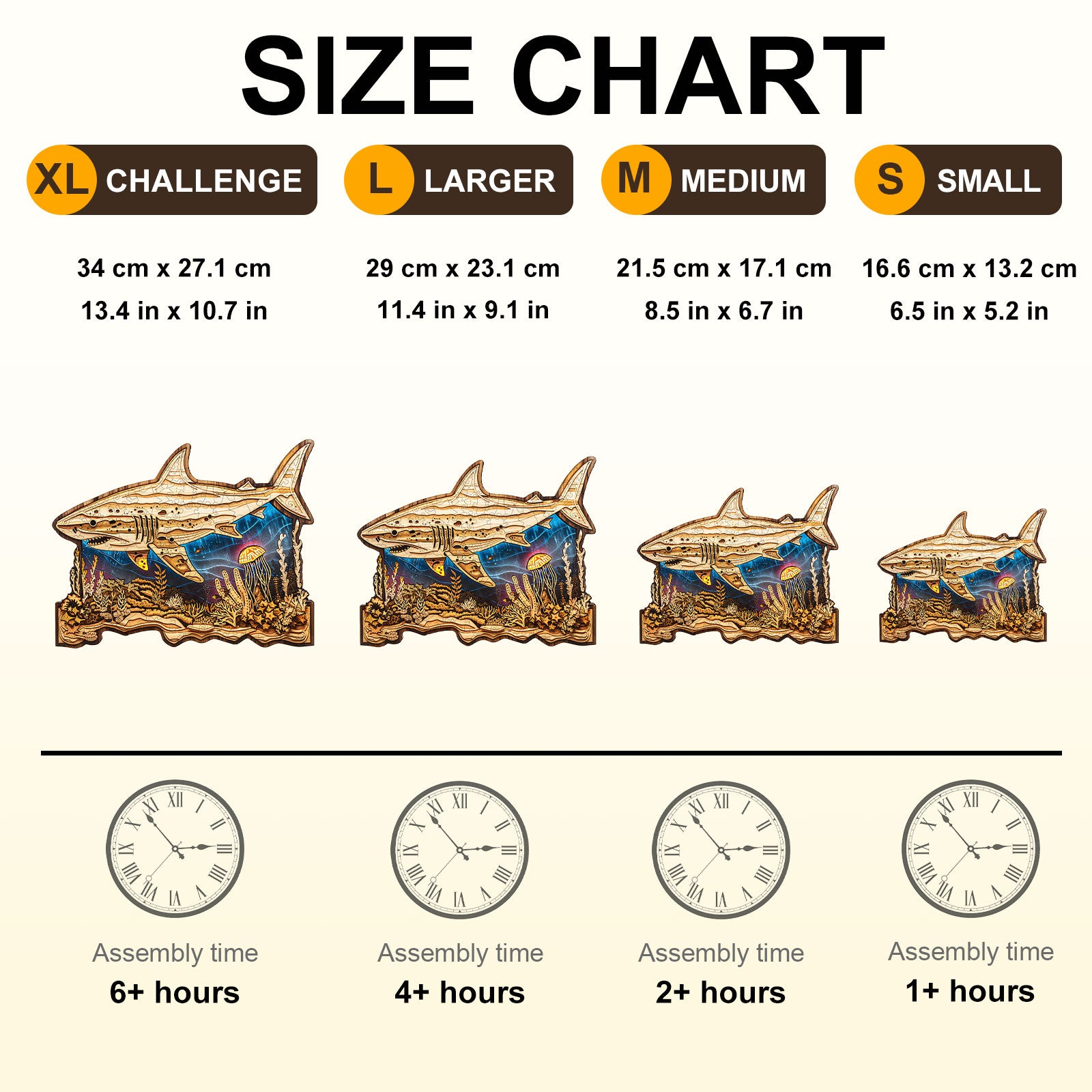 Woodcarved Shark Wooden Jigsaw Puzzle