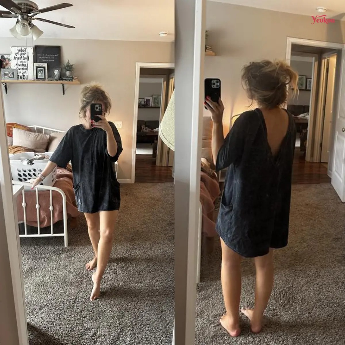 🔥🔥Women's Oversized Casual Athletic Tee Romper