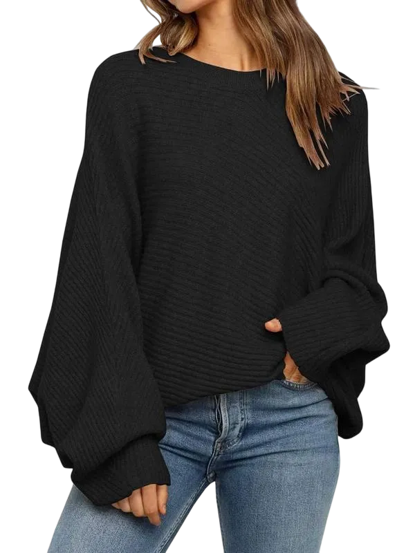 Women's Round Neck Long Sleeve Sweater