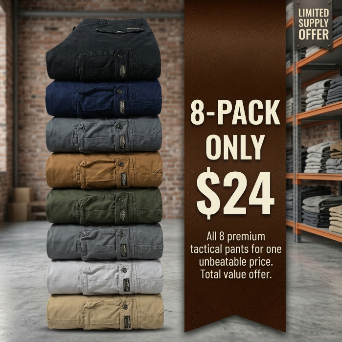 Washed Vintage Loose Tapered Work Pants