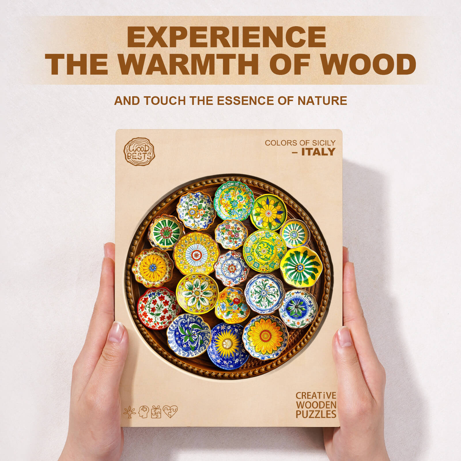 Colors of Sicily– Italy Wooden Jigsaw Puzzle