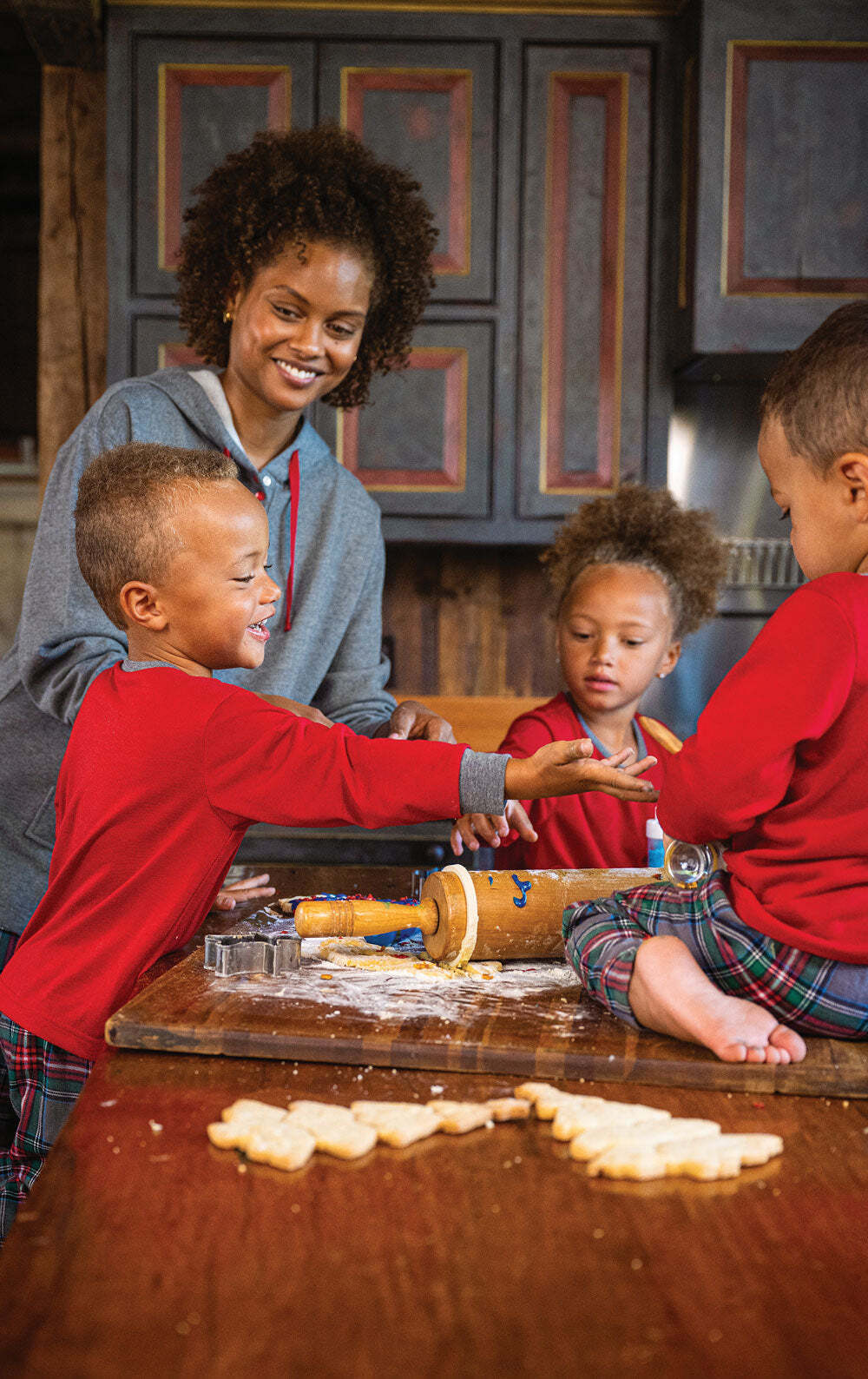 Gray Plaid Matching Family Pajamas