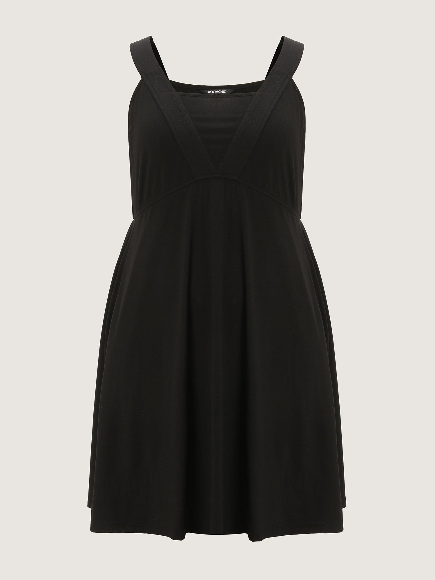 Supersoft Wide Straps Plain Mini Dress