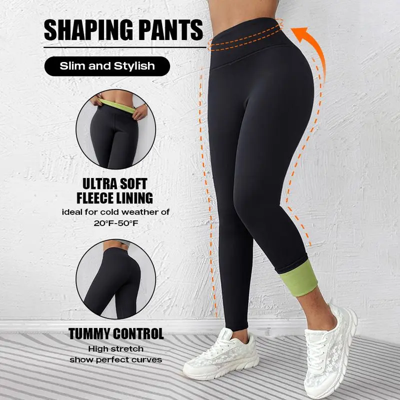 Winter Warm High Waisted Workout Athletic Leggings Tummy Control Butt Lifting Ultra Soft