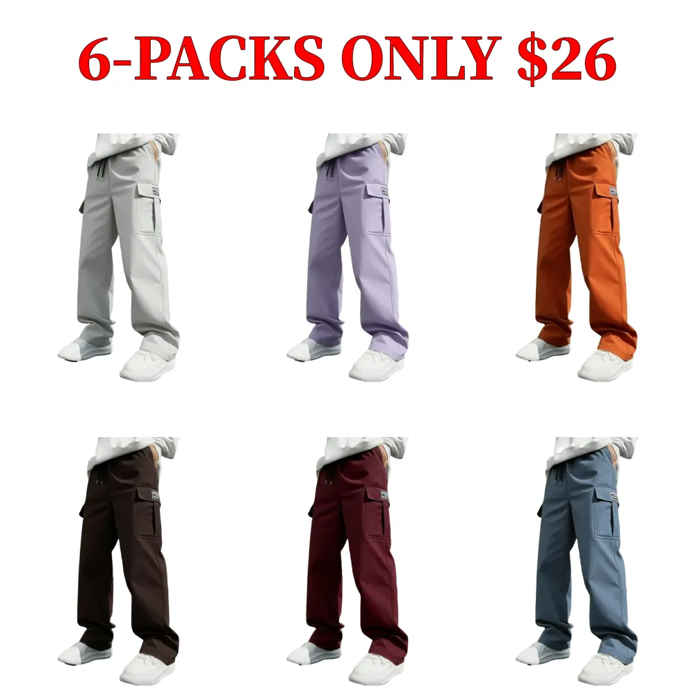 Men's work pants, with multiple side pockets, versatile work pants suitable for all seasons.