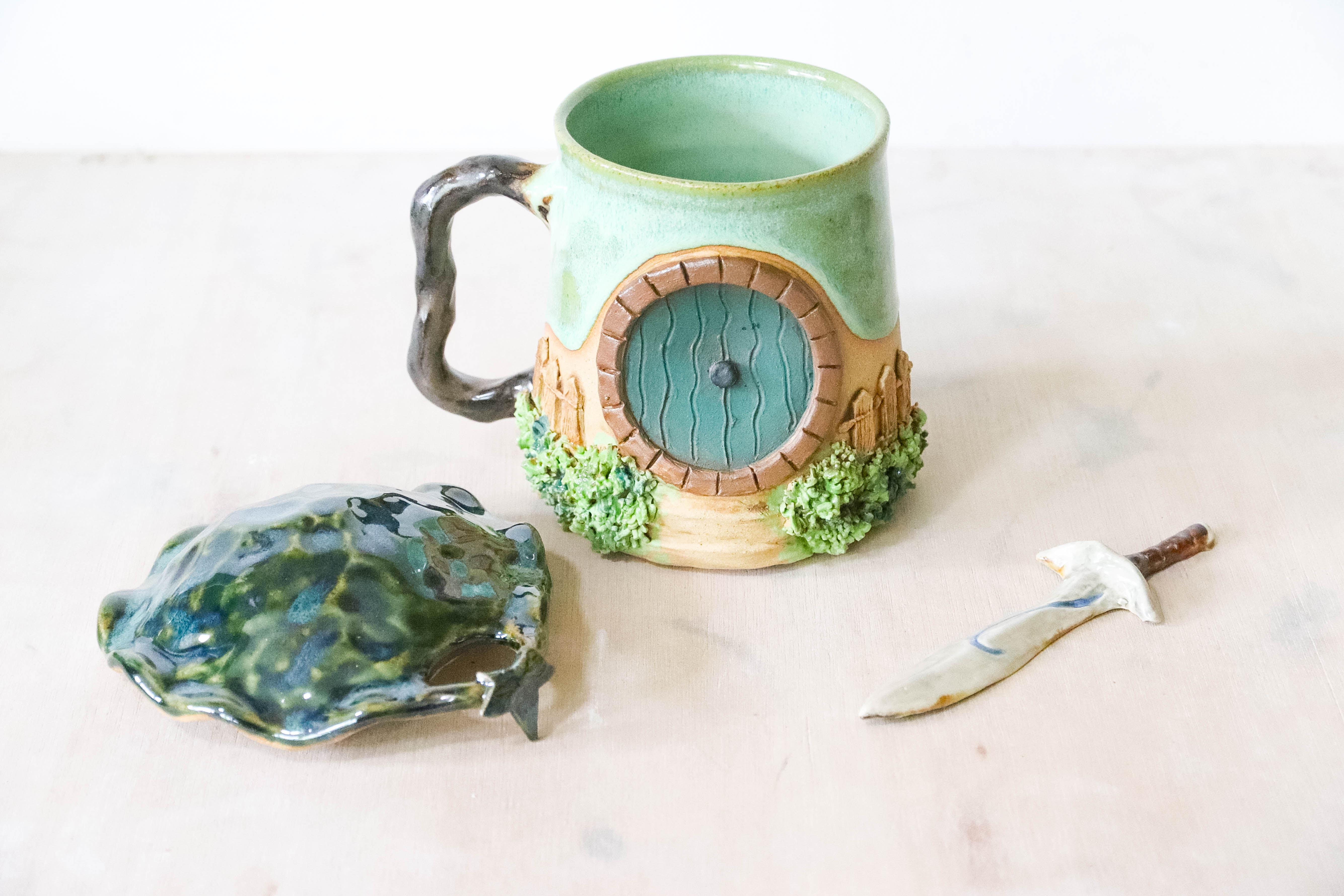 Hobbit House Sword Stoneware Mug