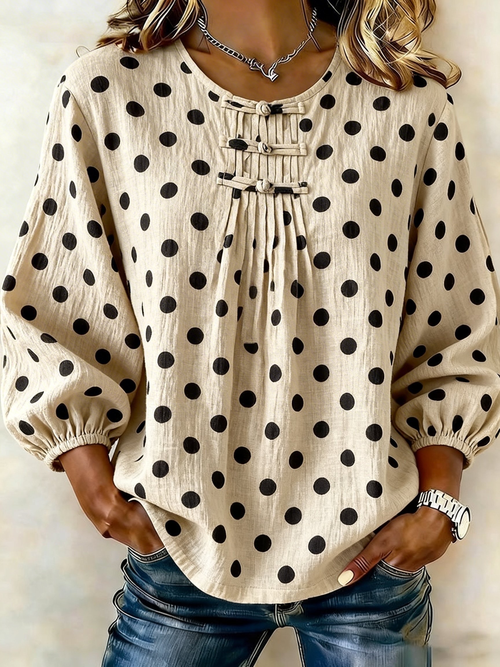 Women Embroidered Cotton Linen Tops- Fast Shipping
