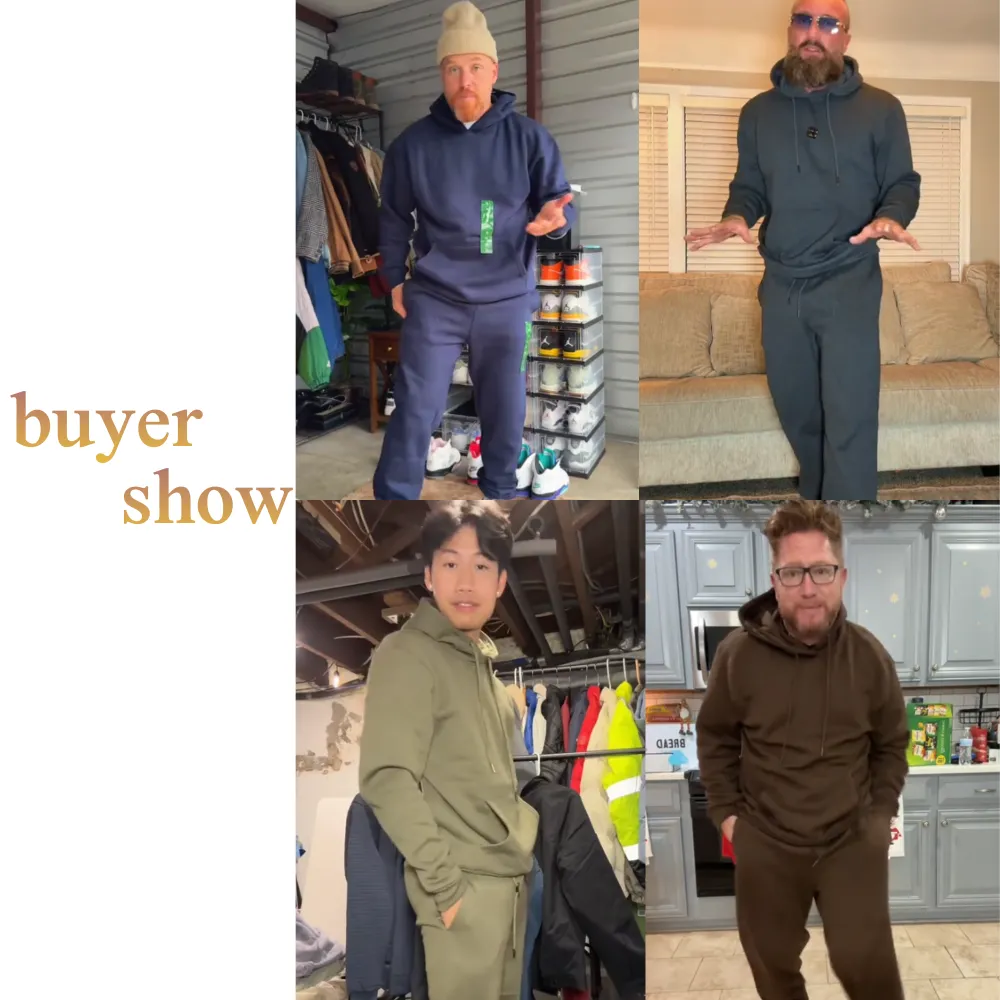 Men's Fleece-Lined Hoodie & Jogger Sets