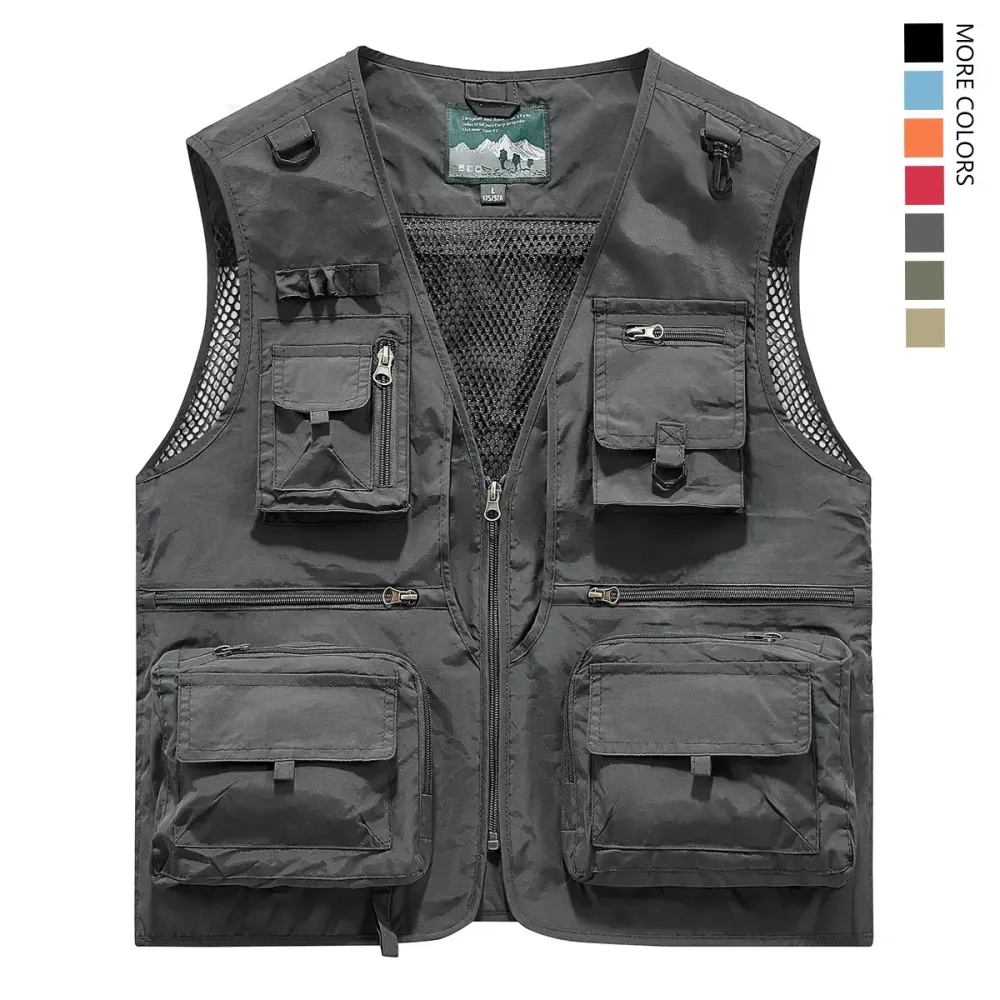 Made from 100% nylon, anti-static design ensures safety (true size). Men’s fashion quick-dry mesh casual outdoor multi