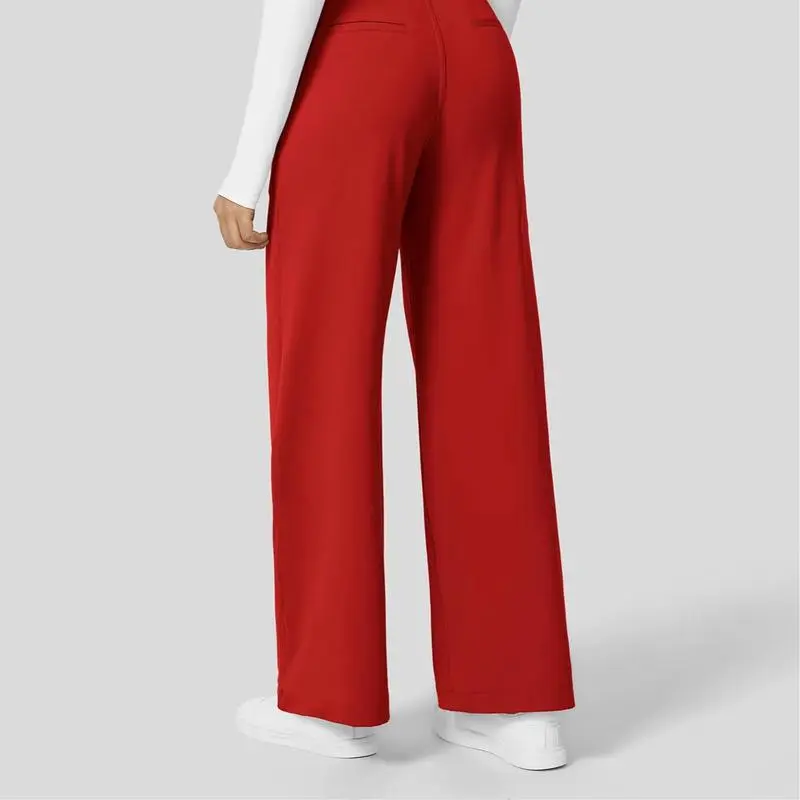 Halara Flex High Waisted Plicated Side Pocket Straight Leg Work Pants