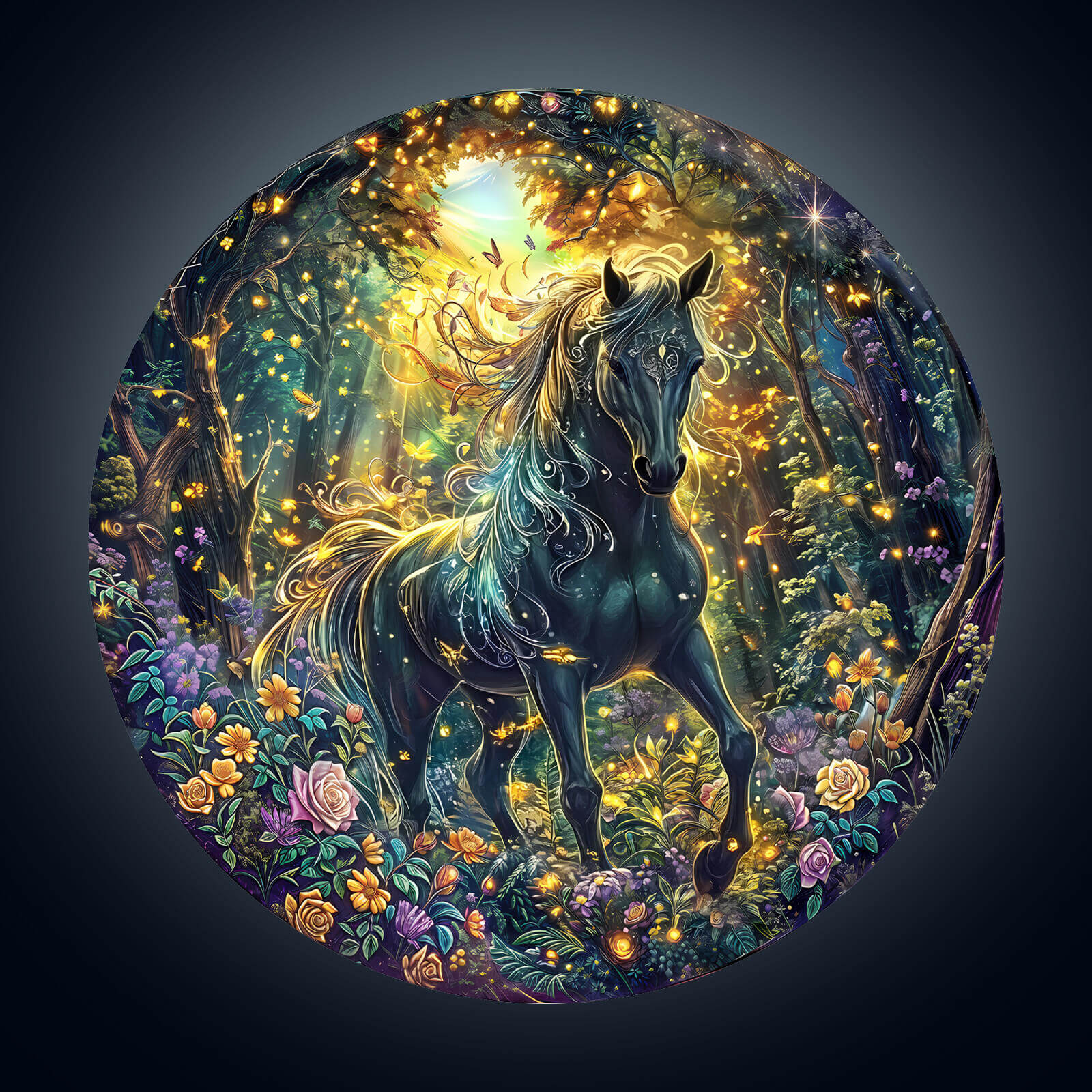 Forest Horse Wooden Jigsaw Puzzle