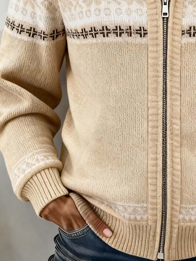 Women'S Casual Color-Blocked Patchwork Jacket