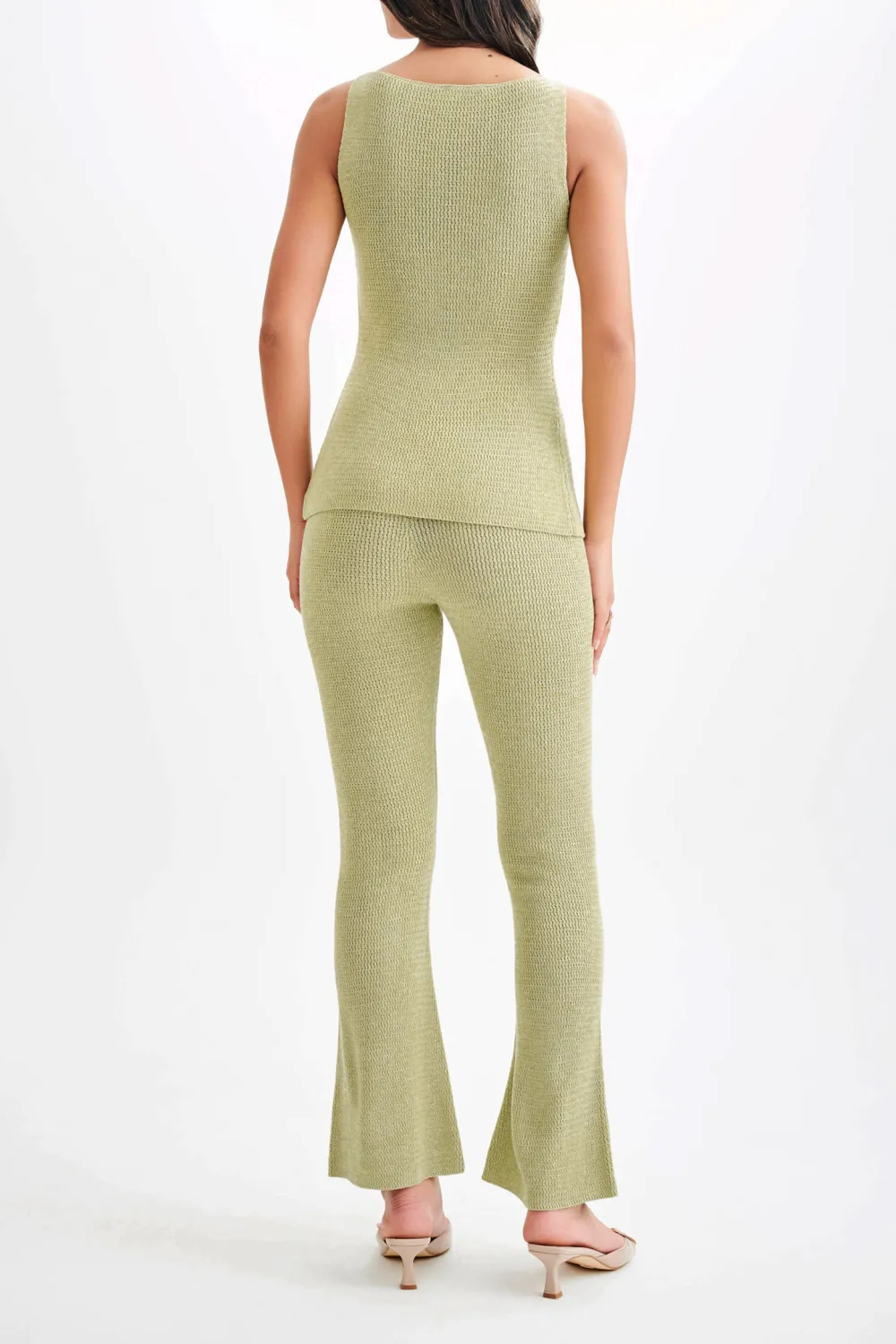 Casual Style Straight Leg Knit Pant