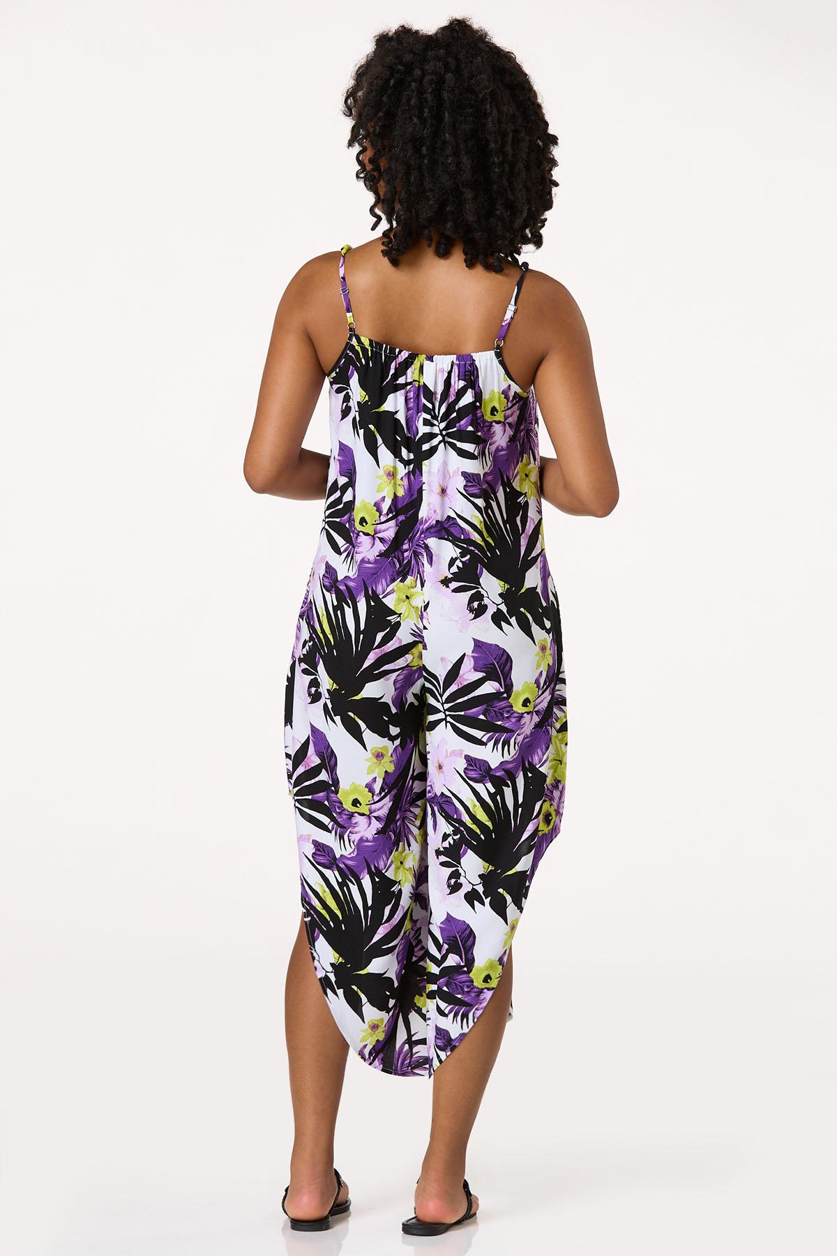 Bead Strap Tropical Genie Jumpsuit
