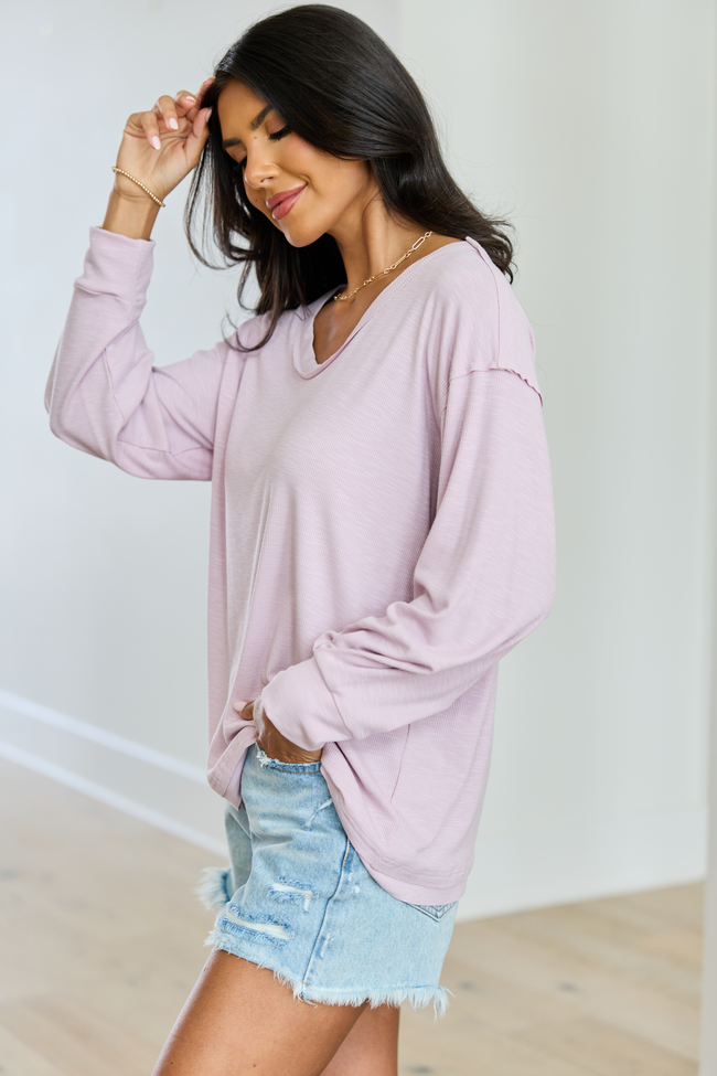 Kendall Mauve Scoop Neck Tunic