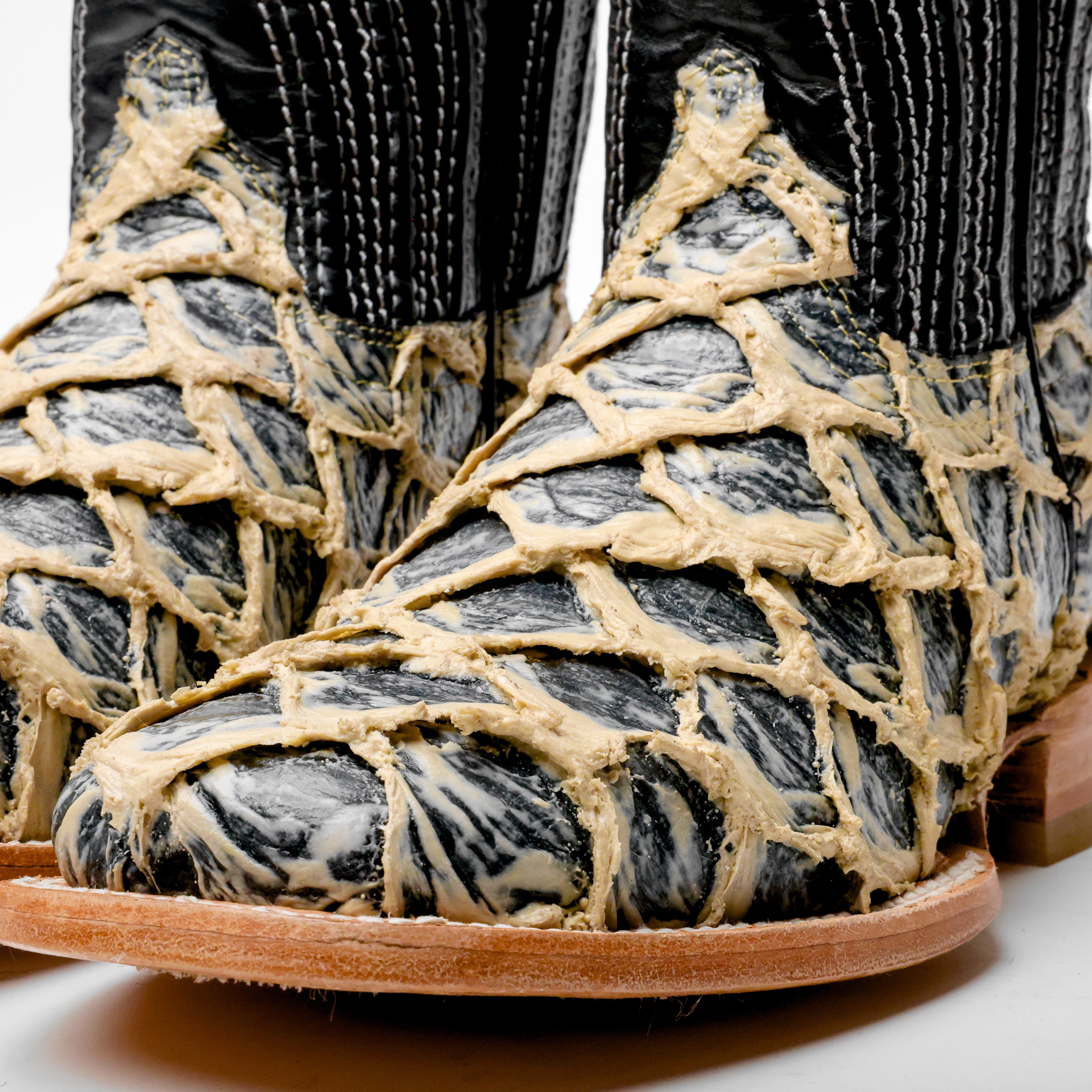 Eclipse/Orix Jumbo Pirarucu Leather Boots - Square Toe