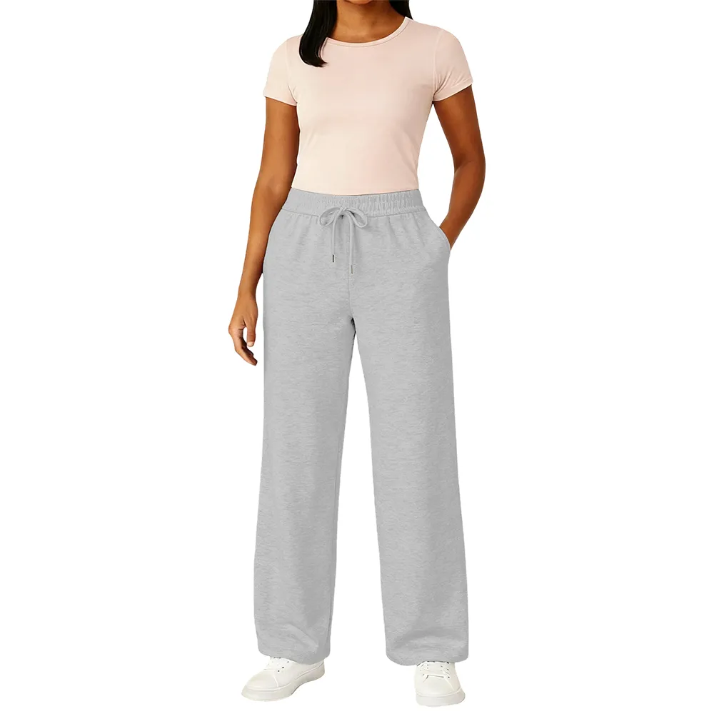 Women's Multi Pack Heavyweight Wide Leg Loose-Fit Fleece Sweatpants