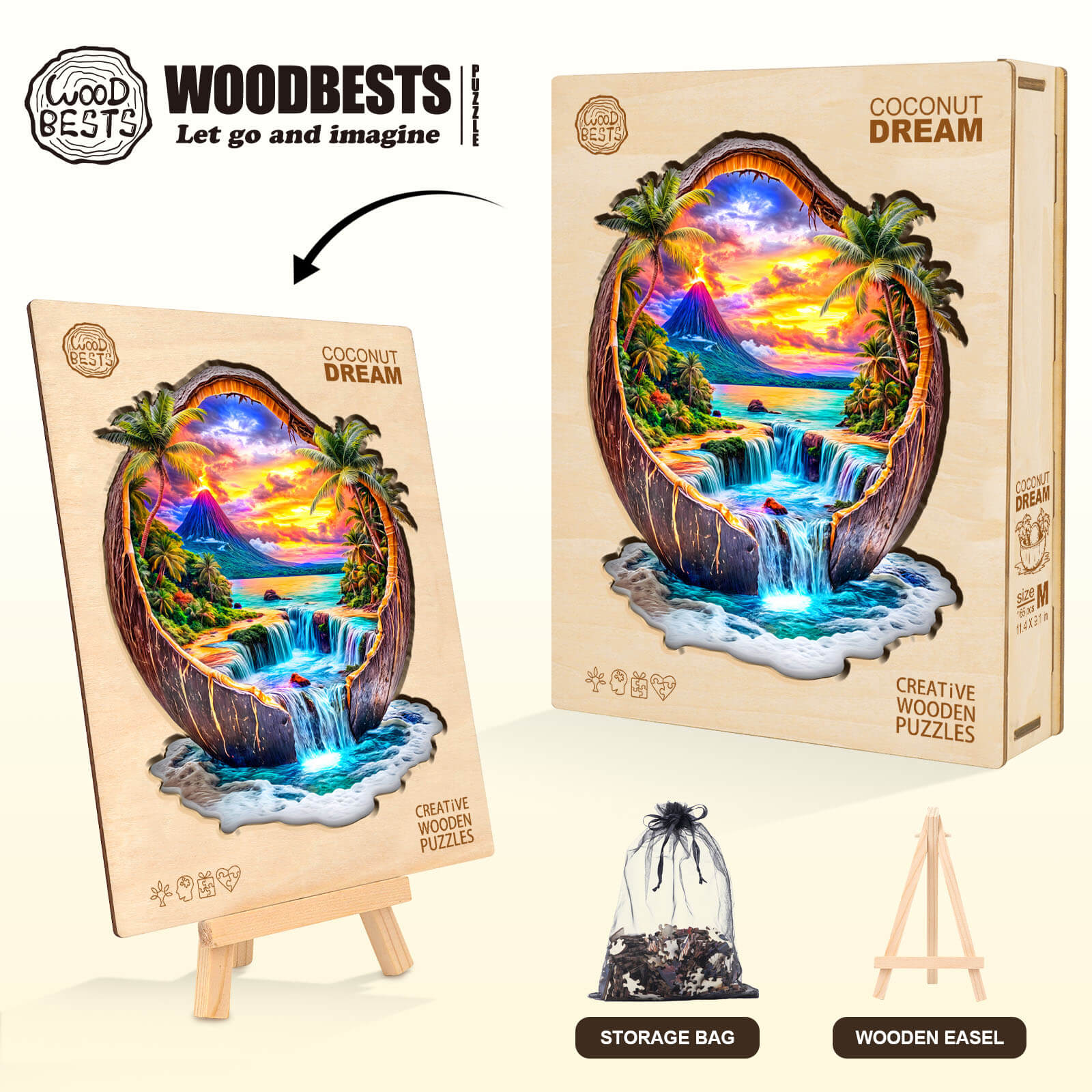 Coconut Dream Wooden Jigsaw Puzzle