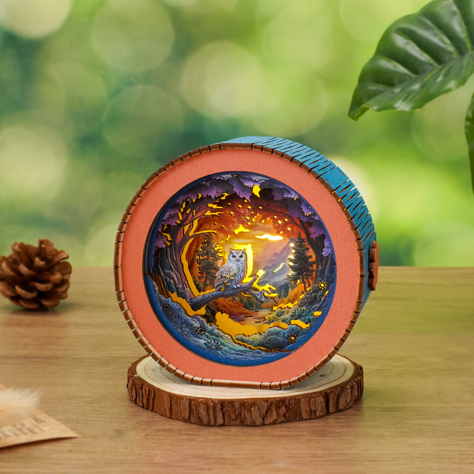 Forest Fantasy Owl Kit- 3D Wooden Puzzle Night Light