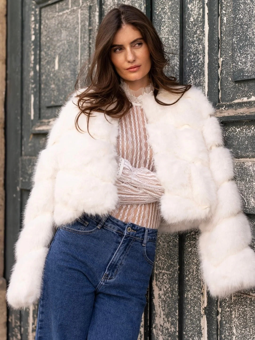 Foxy Faux Fur Jacket