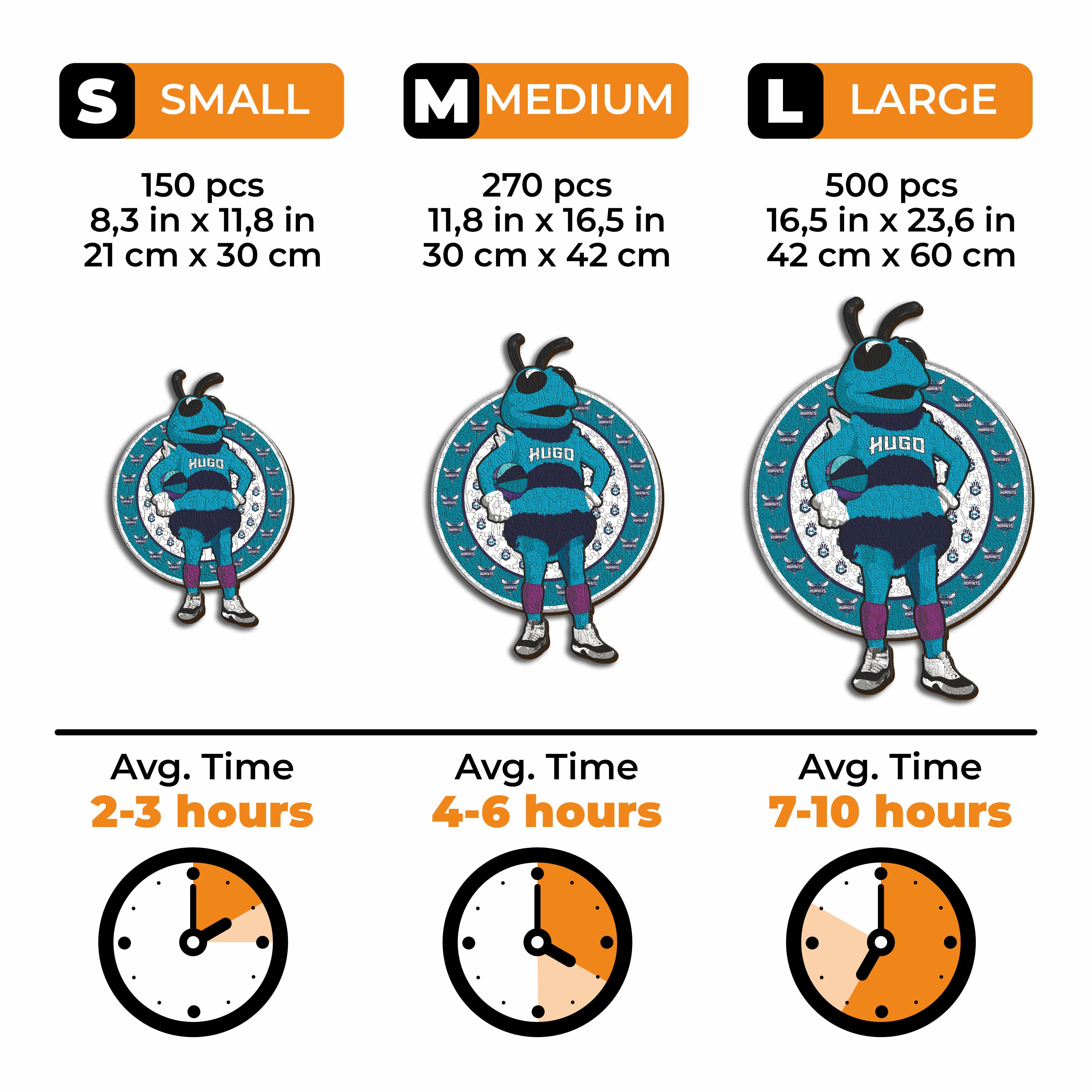 Charlotte Hornets™ Mascot - Wooden Puzzle