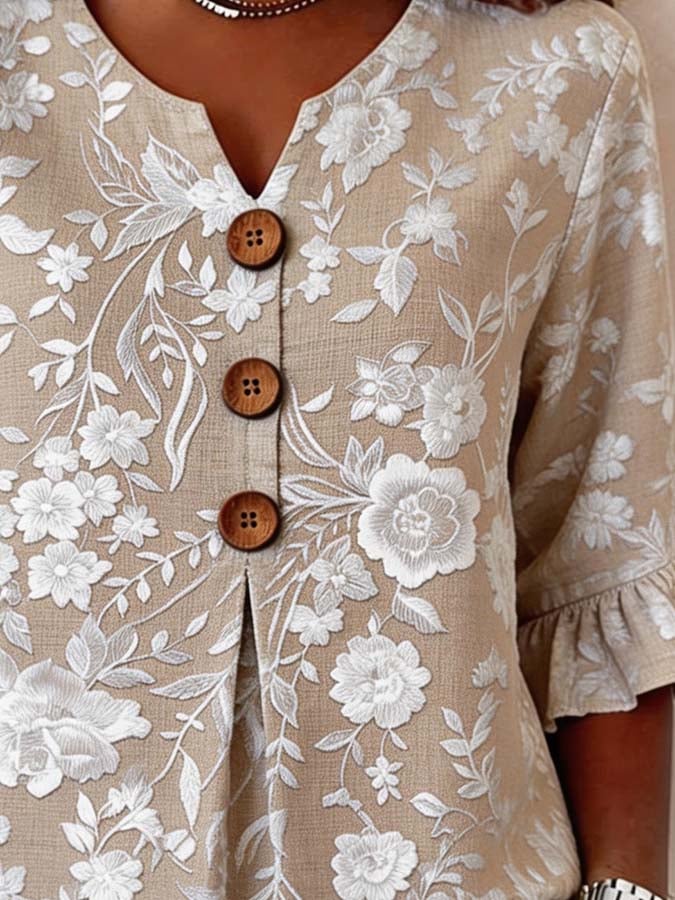 Women'S Casual Printed Top