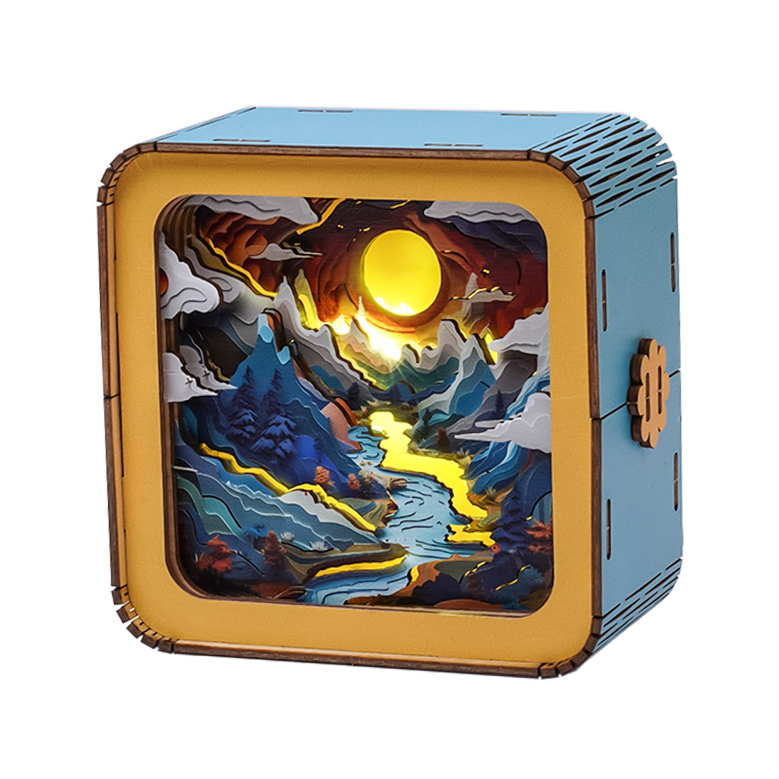 Moonlit Mountain Kit - 3D Wooden Puzzle Night Light