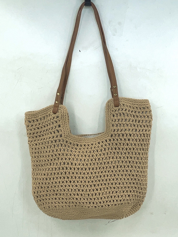 Split-Joint Woven Zipper Handbags Bags