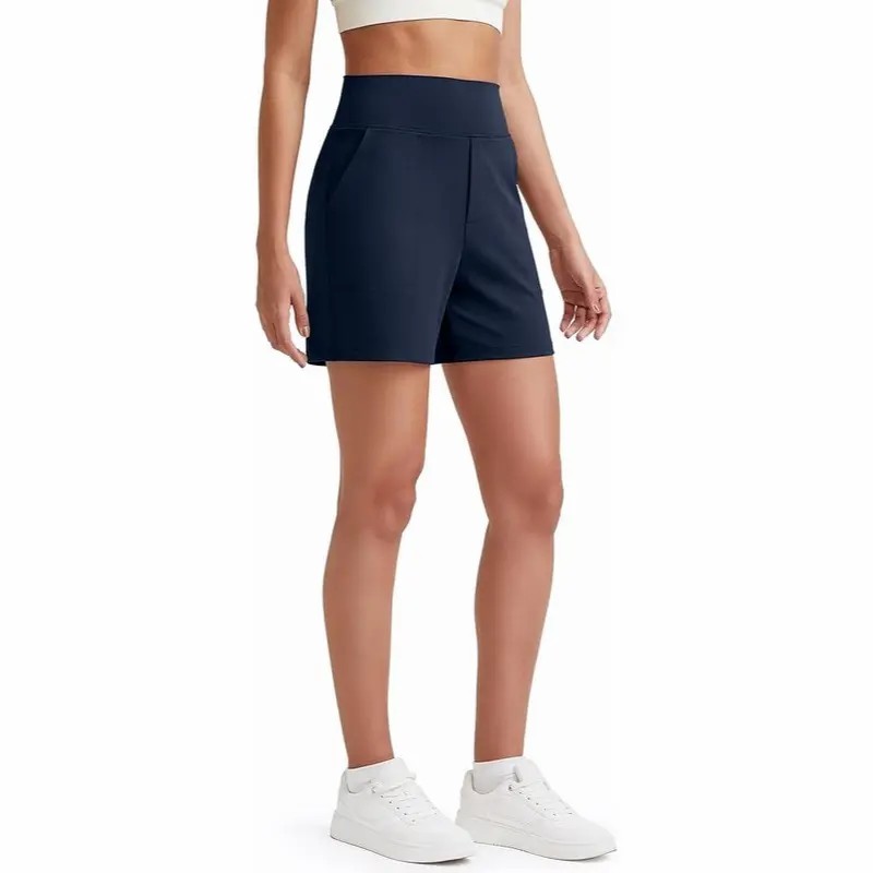 Women's Athletic Shorts High Waisted Running Yoga Shorts Summer Casual Burmuda Shorts with Pockets Activewear