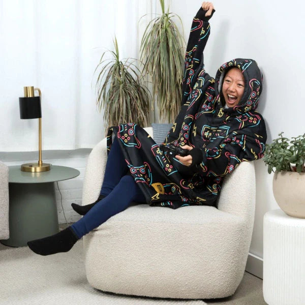 Wearable blanket Oversized with sherpa lining One size fits most.