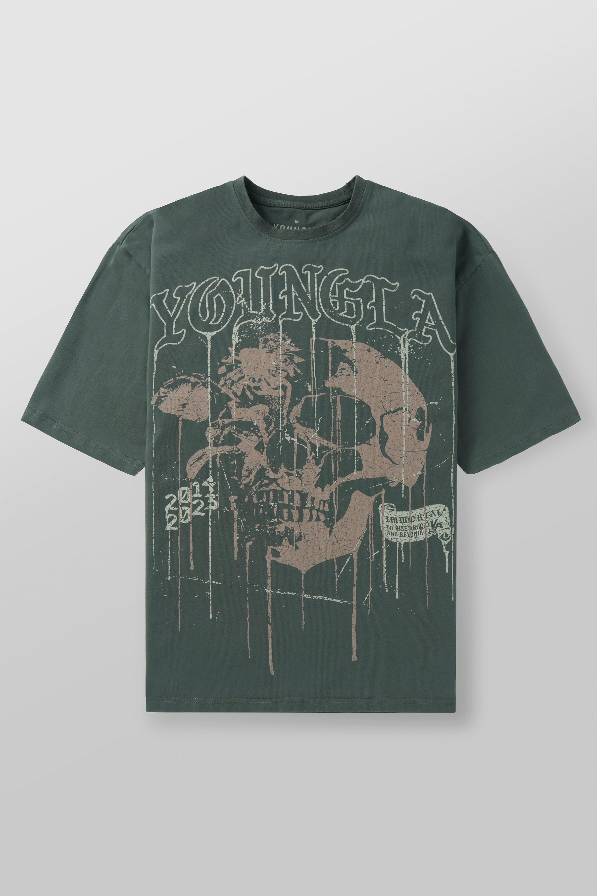 4116 - Floral Skull Tees