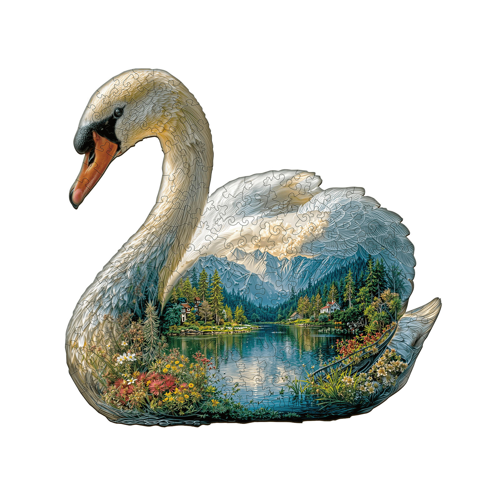 Swan Dream Wooden Jigsaw Puzzle