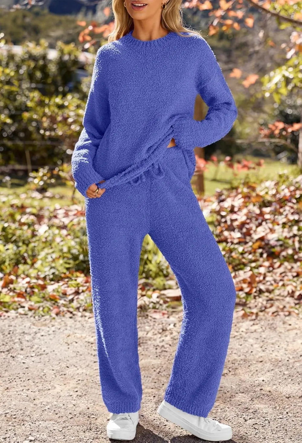 Womens Pajama Sets 2025 Fall Lounge Sweater Set