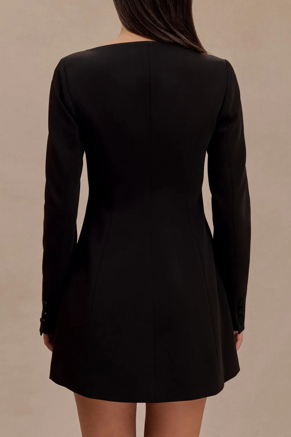 Daily Boat Neck Suiting Mini Dress