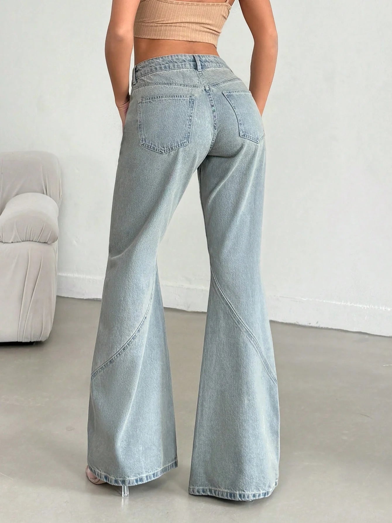 Stellar Grey Extra Flare Fit Jeans