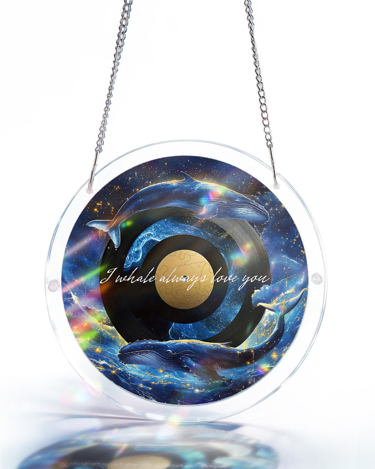 Galactic Whale Dream Light Suncatcher-Acrylic Window Art