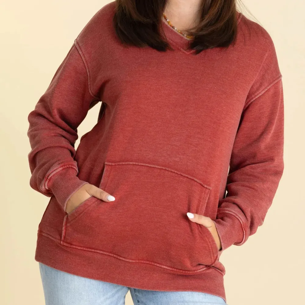 Cozy Campfire V-Neck Sweatshirt