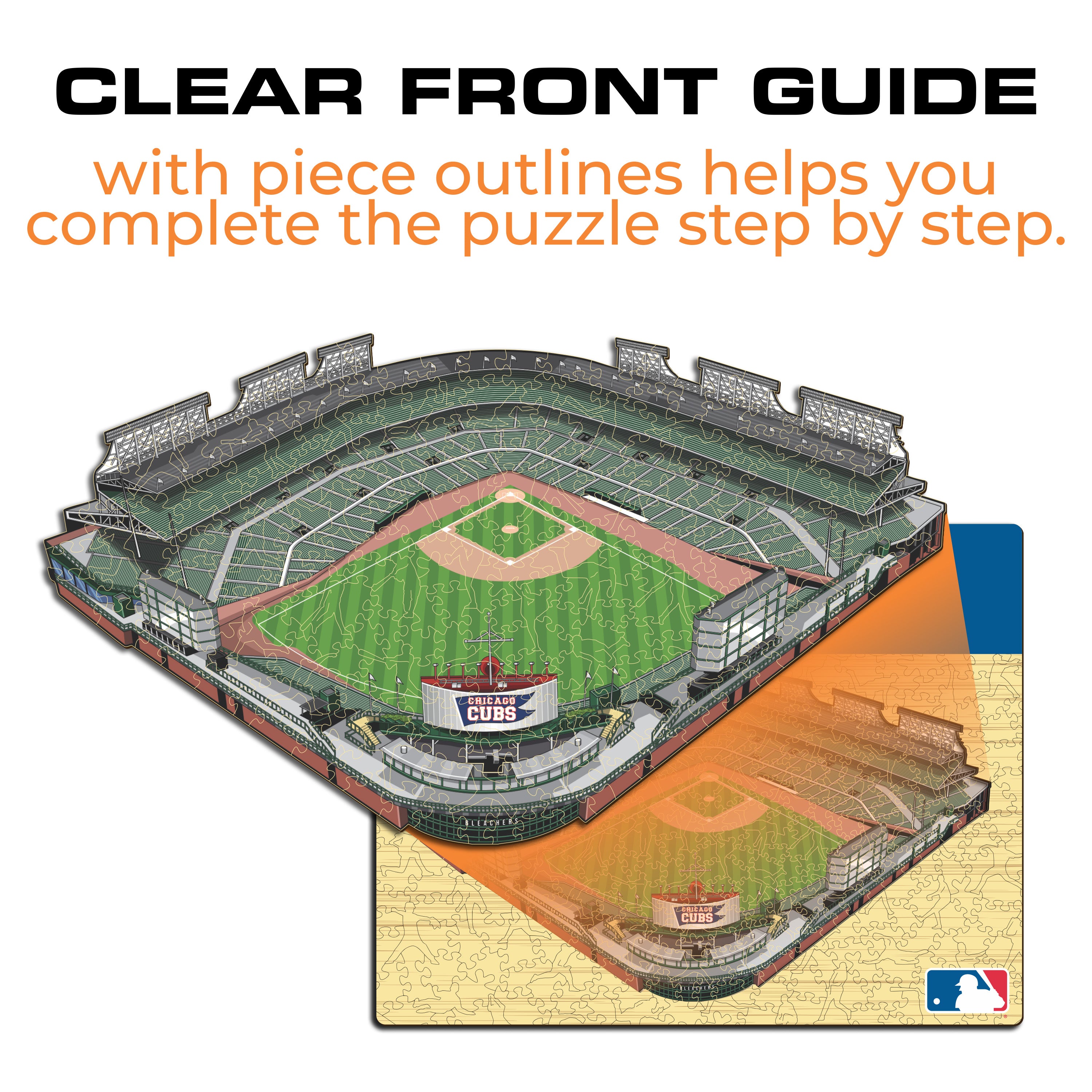Chicago Cubs™ Wrigley Field Stadium - Wooden Puzzle